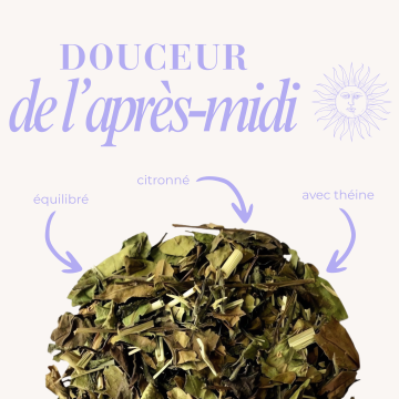 douceur de l'après midi thé blanc et vert au CBD