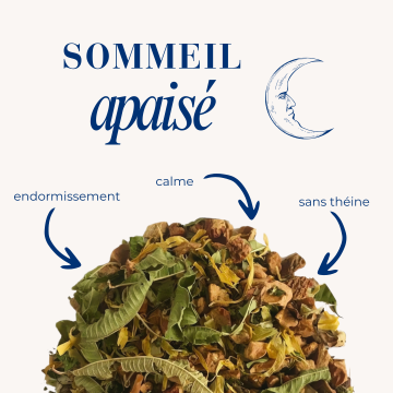 sommeil apaisé tisane au CBD