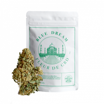 Fleur et packaging blue dream M2J CBD