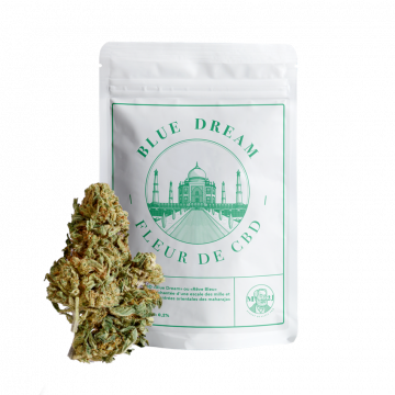 Fleur et packaging blue dream M2J CBD