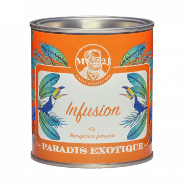 Infusion CBD - Thé CBD - Gout Paradis Exotique - Thé au Cannabis Francais - M2J CBD