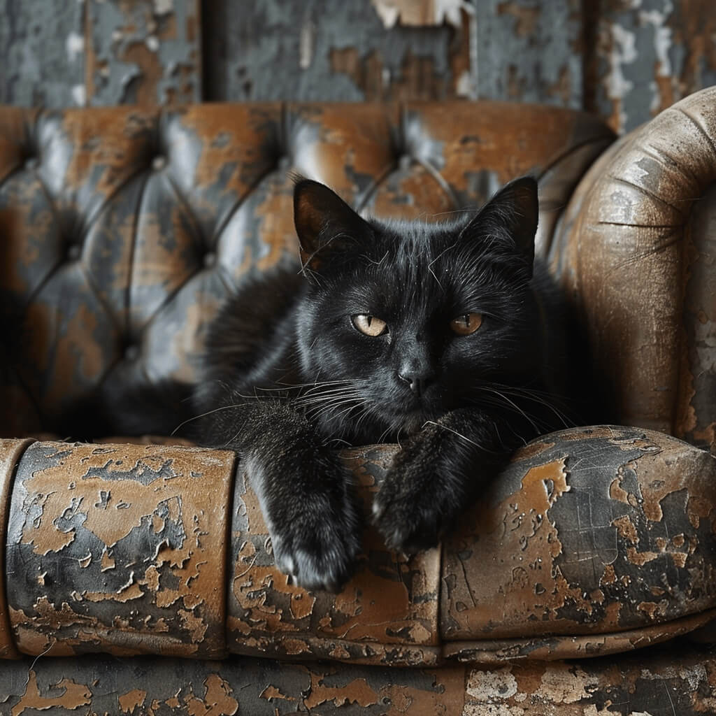 Fazexx un chat noir assis